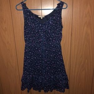 Blue floral dress
